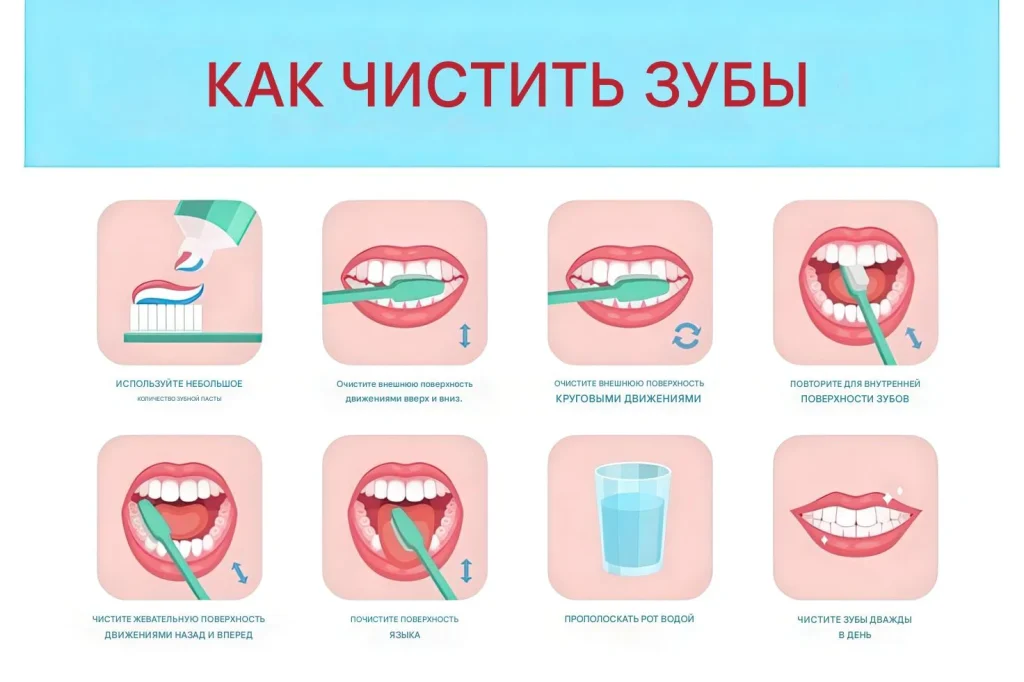 техника чистки зубов